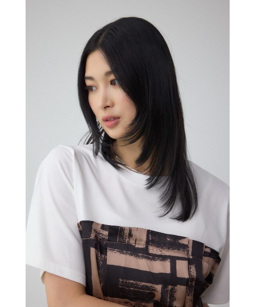 AZUL by moussy(アズールバイマウジー)の「スカーフドッキングトップス(Tシャツ/カットソー・レディース・グレー/ホワイト/ブラウン・FREE)」の16枚目の写真