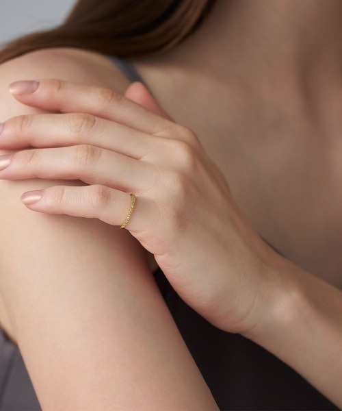 4℃（ヨンドシー）の「【The Tidal】K10イエローゴールド ピンキーリング（リング・レディース・イエローゴールド・#5/#3/#1）」の3枚目の写真