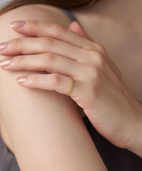 4℃（ヨンドシー）の「【The Tidal】K10イエローゴールド ピンキーリング（リング・レディース・イエローゴールド・#5/#3/#1）」の4枚目の写真