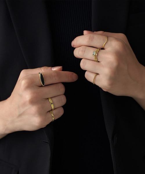 4℃（ヨンドシー）の「【The Tidal】K10イエローゴールド ピンキーリング（リング・レディース・イエローゴールド・#5/#3/#1）」の5枚目の写真