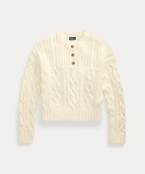 Polo Ralph Lauren アランニットスウェット　雑誌掲載 POLO RALPH LAUREN / ポロ ラルフ ローレン ダブルニット