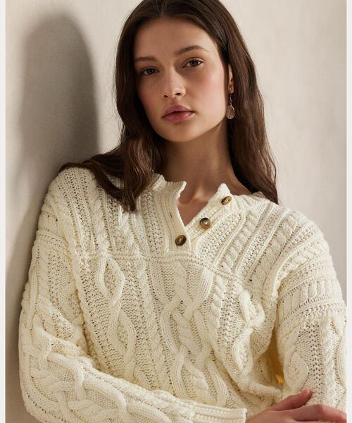 RALPH LAUREN ラルフローレン　ハンドメイドニット　セーター LAUREN Ralph Lauren ラルフローレン ハンドメイド ネイティブ