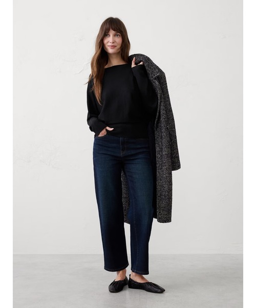 BANANA REPUBLIC FACTORY STORE（バナナリパブリック ファクトリーストア）の「BANANA REPUBLIC FACTORY STORE　　メリノウール ボートネックセーター（ニット/セーター・レディース・ホワイト/ネイビー/ワイン/ブラック・M/S/XS/L）」の6枚目の写真