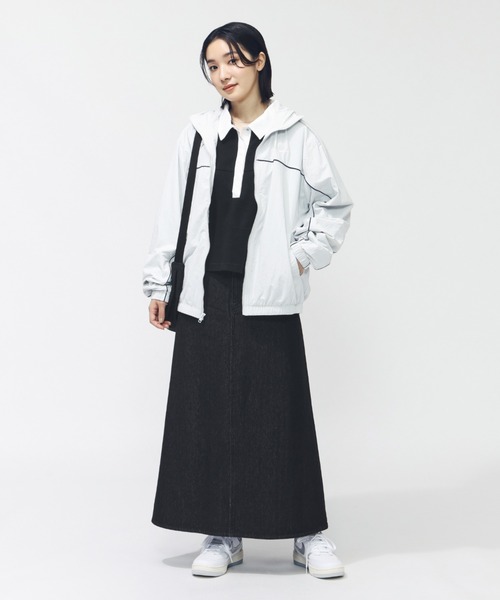 NIKE(ナイキ)の「ナイキ NIKE ナイキ NSW ストリート S/S ポロ(ポロシャツ・レディース・ブラック×ブラック/ネイビー/ホワイト×グリーン・M/L)」の10枚目の写真