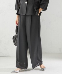 ships little black（シップスリトルブラック）の「troisiemeCHACO:〈洗濯機可能〉メッシュ ワイド パンツ（セレモニー対応可）（その他パンツ）」