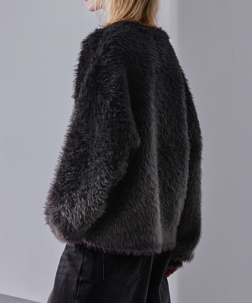 Loose/ルース（ルース）の「プラッシュシャギーニット/グラデーション