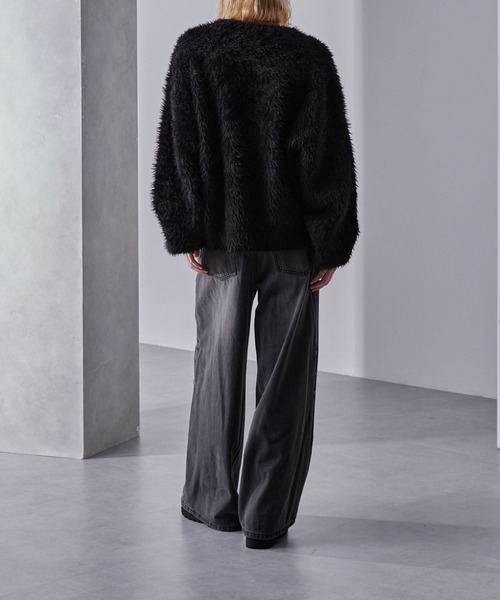 プラッシュシャギーニット/グラデーション/ボーダー（ニット/セーター