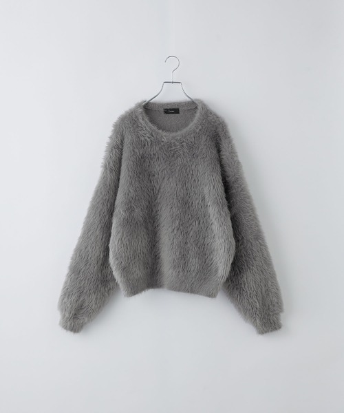 セール】プラッシュシャギーニット/グラデーション/ボーダー（ニット