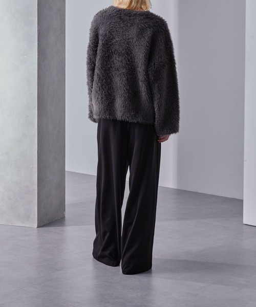 プラッシュシャギーニット/グラデーション/ボーダー（ニット/セーター