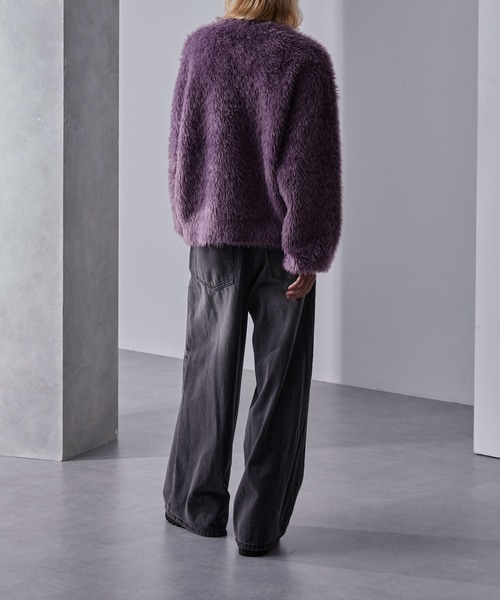 セール】プラッシュシャギーニット/グラデーション/ボーダー（ニット