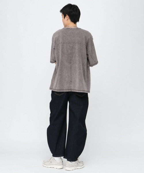 LAND MUSEUM(ランドミュージアム)の「LAND MUSEUM/ピグメントポケT(Tシャツ/カットソー・メンズ・グレー/ブラック・MEDIUM/LARGE)」の10枚目の写真