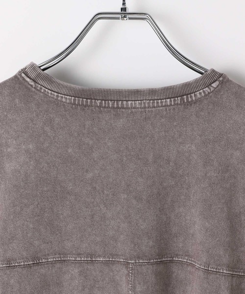 LAND MUSEUM(ランドミュージアム)の「LAND MUSEUM/ピグメントポケT(Tシャツ/カットソー・メンズ・グレー/ブラック・MEDIUM/LARGE)」の17枚目の写真