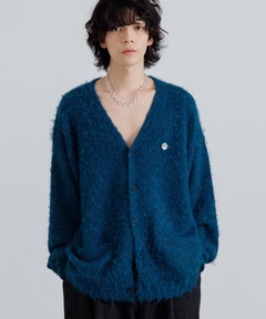 SINSS ジャギーニットミックスカーディガン　L Shaggy knit mix cardigan / シャギーニットミックス