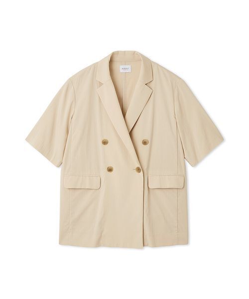 emmi（エミ）の「UVカットハーフスリーブジャケット（テーラードジャケット・レディース・ベージュ/ネイビー・0/1）」の17枚目の写真