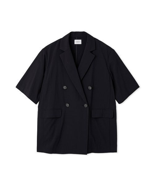 emmi（エミ）の「UVカットハーフスリーブジャケット（テーラードジャケット・レディース・ベージュ/ネイビー・0/1）」の18枚目の写真