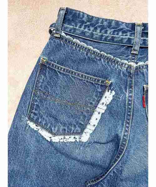 【百田夏菜子コラボ】レースコンビルーズデニム 百田夏菜子コラボ】レースコンビルーズデニム（デニムパンツ