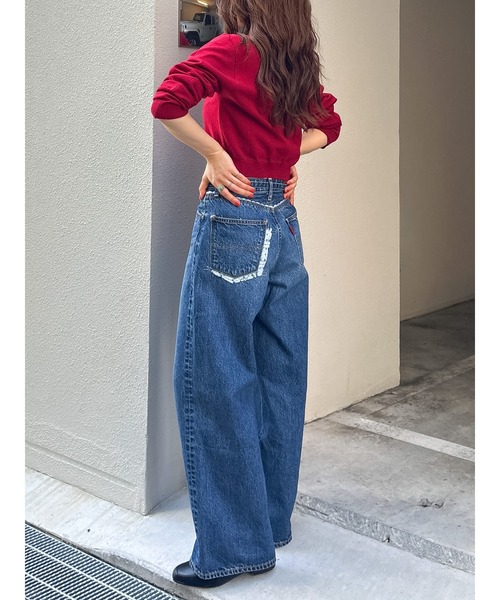 ungrid 【百田夏菜子コラボ】レースコンビルーズデニム 百田夏菜子コラボ】レースコンビルーズデニム（デニムパンツ