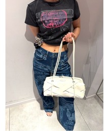 Desigual | ウーブンレザー調ショルダーバッグ ホワイト(ショルダーバッグ)