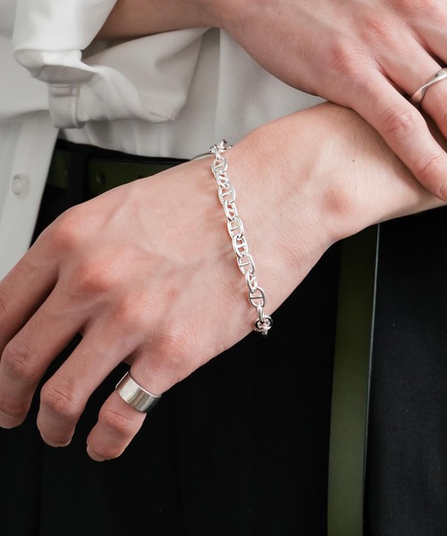 Rocky Monroe(ロッキーモンロー)の「マンテル式アンカーチェーンシルバーブレスレット(ブレスレット・メンズ・シルバー・FREE)」の1枚目の写真