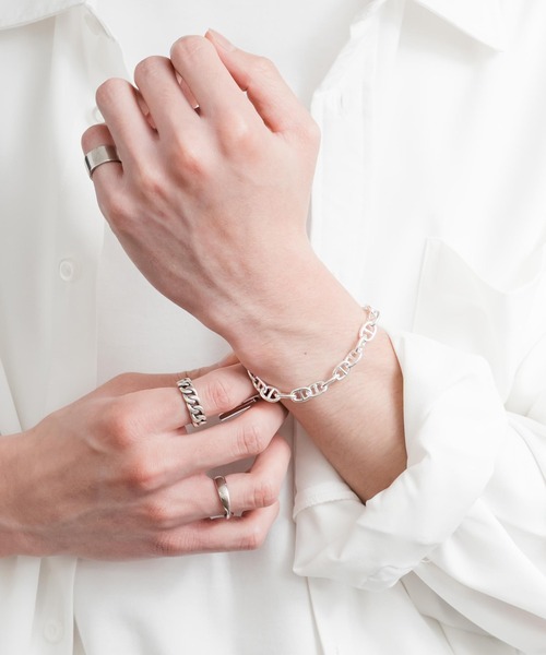 Rocky Monroe(ロッキーモンロー)の「マンテル式アンカーチェーンシルバーブレスレット(ブレスレット・メンズ・シルバー・FREE)」の4枚目の写真