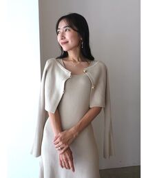 LAGUNAMOON | ボタンカーデセットニットワンピース(ワンピース)