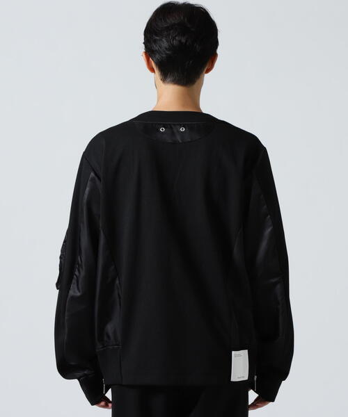 Maison ULA（メゾンウラ）の「Maison ULA/メゾン ウラ/切り替えカーディガン（カーディガン/ボレロ・メンズ・グレー/ブラック・2/1）」の6枚目の写真