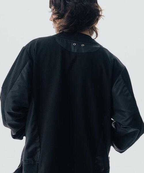 Maison ULA（メゾンウラ）の「Maison ULA/メゾン ウラ/切り替えカーディガン（カーディガン/ボレロ・メンズ・グレー/ブラック・2/1）」の17枚目の写真