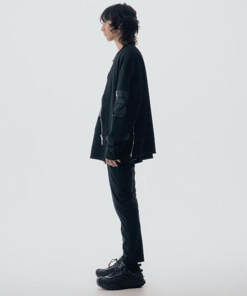 Maison ULA（メゾンウラ）の「Maison ULA/メゾン ウラ/切り替えカーディガン（カーディガン/ボレロ・メンズ・グレー/ブラック・2/1）」の19枚目の写真