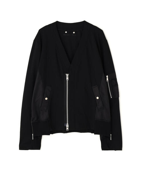 Maison ULA（メゾンウラ）の「Maison ULA/メゾン ウラ/切り替えカーディガン（カーディガン/ボレロ・メンズ・グレー/ブラック・2/1）」の20枚目の写真