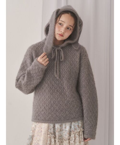 トップス merryjenny rabbit lace knit tops rabbit lace knit tops（ニット/セーター）｜merry jenny