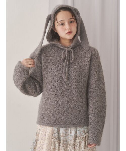 トップス merryjenny rabbit lace knit tops rabbit lace knit tops（ニット/セーター）｜merry jenny