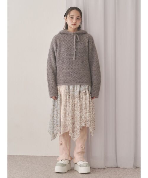 セール】rabbit lace knit tops（ニット/セーター）｜merry jenny