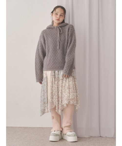 rabbit lace knit tops（ニット/セーター）｜merry jenny
