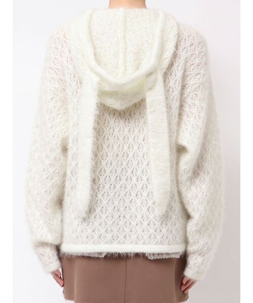 merry jenny（メリージェニー）の「rabbit lace knit tops（ニット/セーター・レディース・グレー/オフホワイト・FREE）」の14枚目の写真