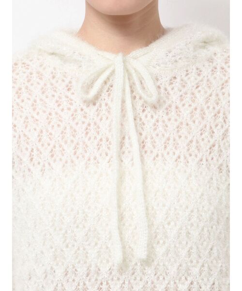 merry jenny（メリージェニー）の「rabbit lace knit tops（ニット/セーター・レディース・グレー/オフホワイト・FREE）」の15枚目の写真