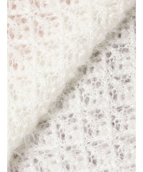 merry jenny（メリージェニー）の「rabbit lace knit tops（ニット/セーター・レディース・グレー/オフホワイト・FREE）」の18枚目の写真