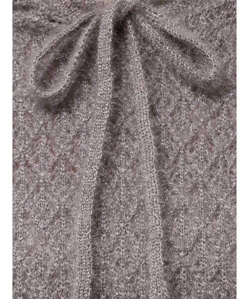 merry jenny（メリージェニー）の「rabbit lace knit tops（ニット/セーター・レディース・グレー/オフホワイト・FREE）」の20枚目の写真