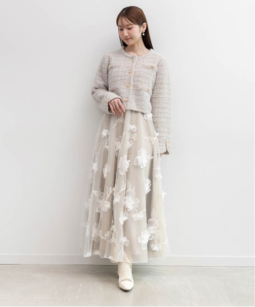 セール】パールリボンニットドッキングブーツ（ブーツ）｜RANDA