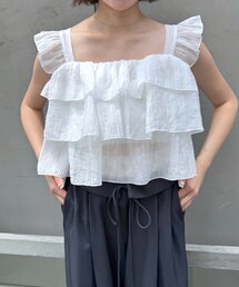 mline | [mline]フリルノースリブラウス(シャツ/ブラウス)