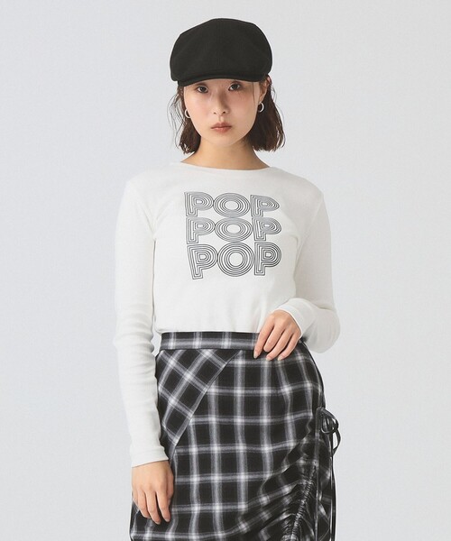 Ray BEAMS(レイビームス)の「【別注】athletic wear MASON / メッセージ ロングスリーブ Tシャツ(Tシャツ/カットソー・レディース・ホワイト/レッド・ONE SIZE)」の5枚目の写真