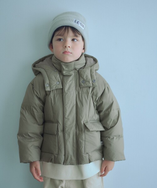ファー付きオリーブグリーンダウンジャケット(児童用: 身長:~160) ファー付きオリーブグリーンダウンジャケット(児童用: 身長:~160)