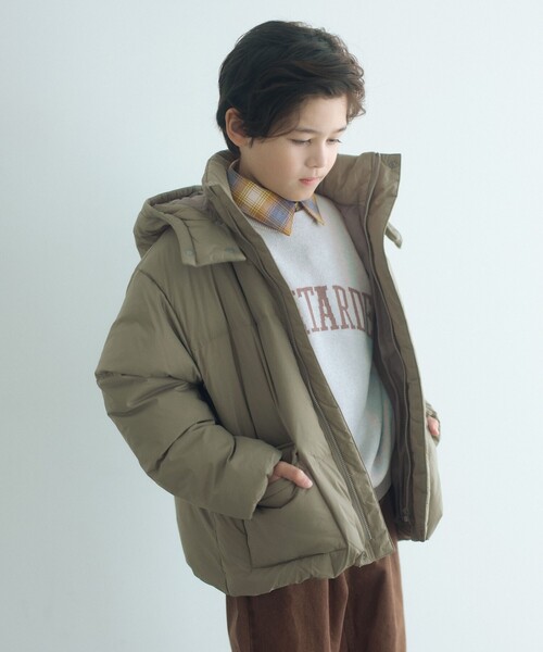 green label relaxing(グリーンレーベルリラクシング)の「ダウンコート / キッズ 100cm-160cm(ダウンジャケット/コート・キッズ・ブラック/オリーブ/ライトブルー・100cm/110cm/120cm/130cm/140cm/150cm/160cm)」の11枚目の写真