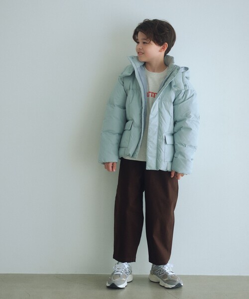 green label relaxing(グリーンレーベルリラクシング)の「ダウンコート / キッズ 100cm-160cm(ダウンジャケット/コート・キッズ・ブラック/オリーブ/ライトブルー・100cm/110cm/120cm/130cm/140cm/150cm/160cm)」の8枚目の写真