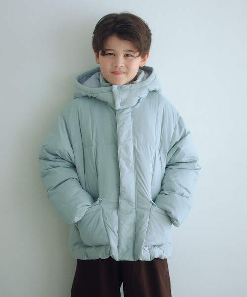 green label relaxing(グリーンレーベルリラクシング)の「ダウンコート / キッズ 100cm-160cm(ダウンジャケット/コート・キッズ・ブラック/オリーブ/ライトブルー・100cm/110cm/120cm/130cm/140cm/150cm/160cm)」の7枚目の写真