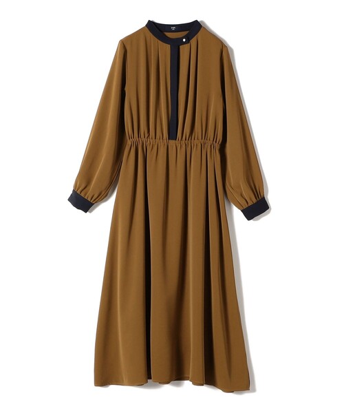 新品未使用　⭐️カタログ掲載配色切替デザインワンピース ドロストデザインダンボールワンピース-short & regular | 小柄・低