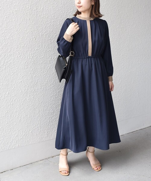 ルネ♡スカラップスリーブ ワンピース セール】サイドオープンカット