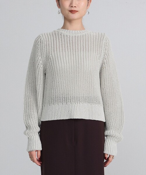 Demi-Luxe BEAMS（デミルクス ビームス）の「【2/5再値下げ】畦編み ニット プルオーバー.M（ニット/セーター・レディース・ブラック/グレー系その他・ONE SIZE）」の19枚目の写真