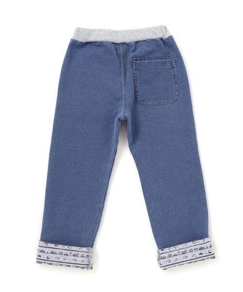 SLAP SLIP(スラップスリップ)の「【お揃い】はたらくくるま恐竜プリントデニムニットパンツ(80~130cm)(デニムパンツ・キッズ・ネイビー/ブルー・130cm/100cm/80cm/90cm/110cm/120cm)」の14枚目の写真