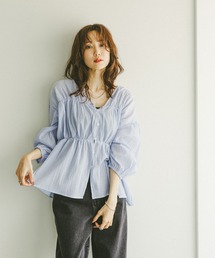 リボンカーデブラウス/580790