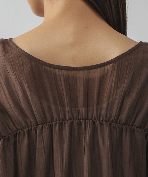 GLOBAL WORK（グローバルワーク）の「リボンカーデブラウス/580790（シャツ/ブラウス・レディース・オフホワイト/ブラック/サックスブルー/ピンク系その他/ブラウン系その他6・MEDIUM/LARGE）」の6枚目の写真